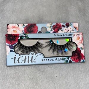 Ioni Spikey Crisscross Doll 3D Faux Mink Lashes - Black